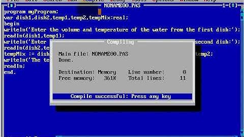 Turbo Pascal Programming  #11 Water temp App