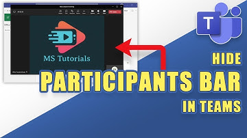How to HIDE the Participants Bar! - (Microsoft Teams)