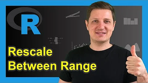 Scale Data to Range Between Two Values in R | Standardize 0/1 & Rescale | scales Package | min & max