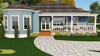 Beautiful Small House Design 17.57 x 14.19 Meters ( 212.4sqm ) 3 Bedroom-With Floor Plan screenshot 2