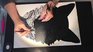 Wolf Zentangle Time Lapse Weeding