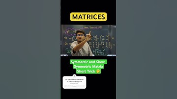 Symmetric and Skew-Symmetric Matrix Short Trick | Matrices #gateexam #aaiatc #maths #linearalgebra