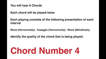 Unit 3 Music Performance - Chord Recognition Practice #1