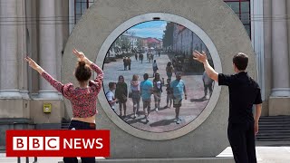 'Portal' built between Lithuanian and Polish cities  BBC News
