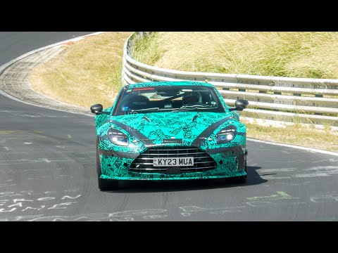 2024 ASTON MARTIN VANTAGE SPIED TESTING AT THE NÜRBURGRING