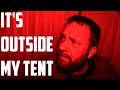 Something outside my tent  scary solo bivvy wild camp  squall hooped bivvy  bikepacking