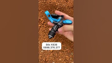 Béc X836 - béc tưới phun mưa cánh đập gắn ống 27 bán kính 12m