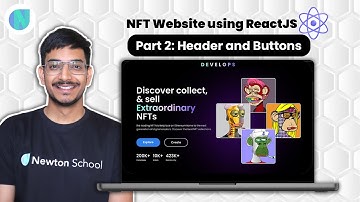 NFT Website using ReactJS  Part 2 Header and Buttons  ReactJS Beginner