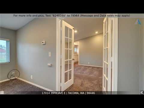 17014 39th Ave E, Tacoma, WA home video tour