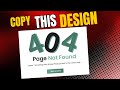 Design a Stunning 404 Page from Scratch with Elementor | WordPress Tutorial 2025