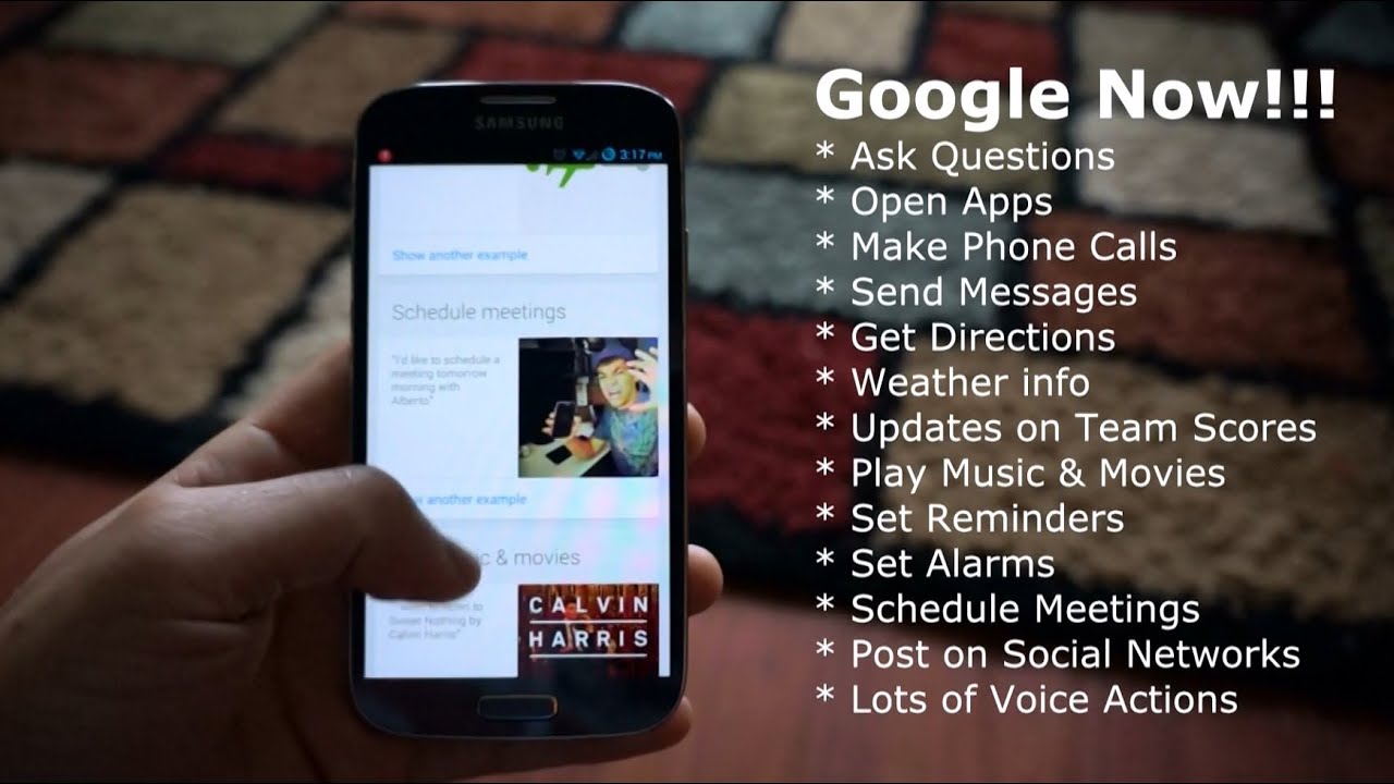 using google now hands free voice actions youtube