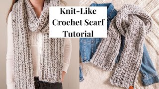 Love This Chunky Yarn Crochet Scarf Pattern