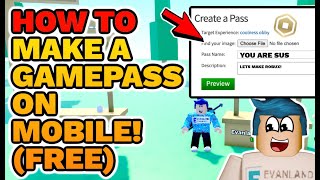HOW TO MAKE A FREE GAMEPASS FOR ROBLOX PLS DONATE GAMEPASS UPDATE