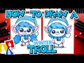 How to draw a winter troll