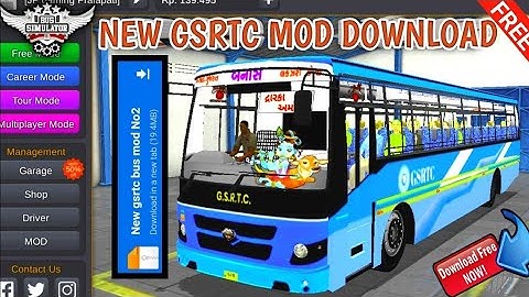 New gsrtc bus mod || gujarat st bus mod livery || gsrtc bus mod || gsrtc bus mod download link