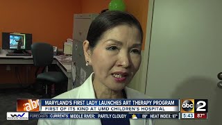 Maryland's first lady launches art therapy program