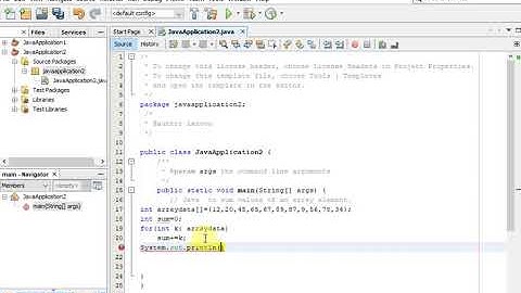 Java program to sum values of an array element