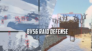 THE BIGGEST RAID DEFENSE IN VANILLA RUST (8V56)