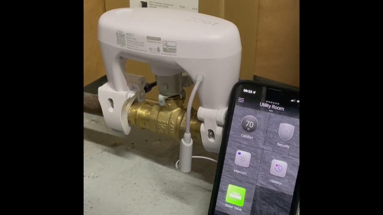 Control4 and Zooz Zwave water main valve YouTube