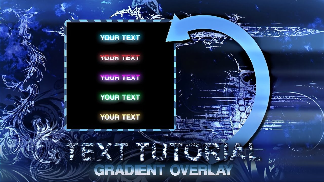 Gradient Overlay text tutorial | alight motion - YouTube