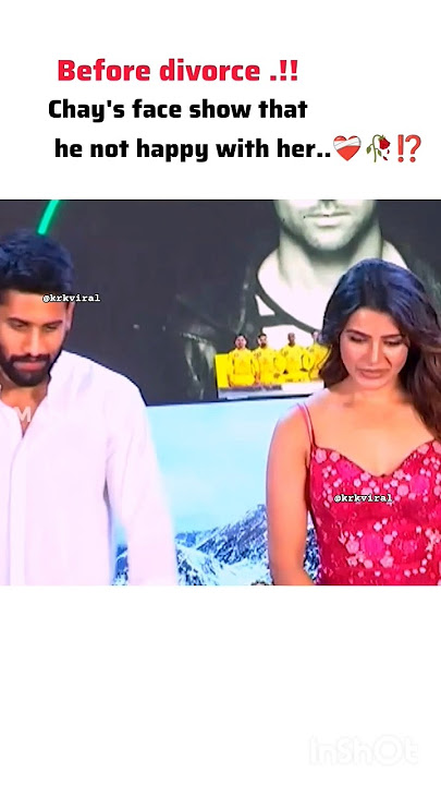 before divorce, chay ignored sam ⁉️🤯🥺💔#youtube #trending #sad #shorts #brokenheart