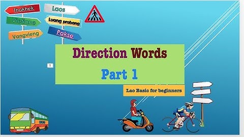 Direction words in Lao part 1