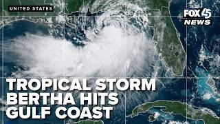 Tropical Storm Bertha hits Orange Beach in Alabama