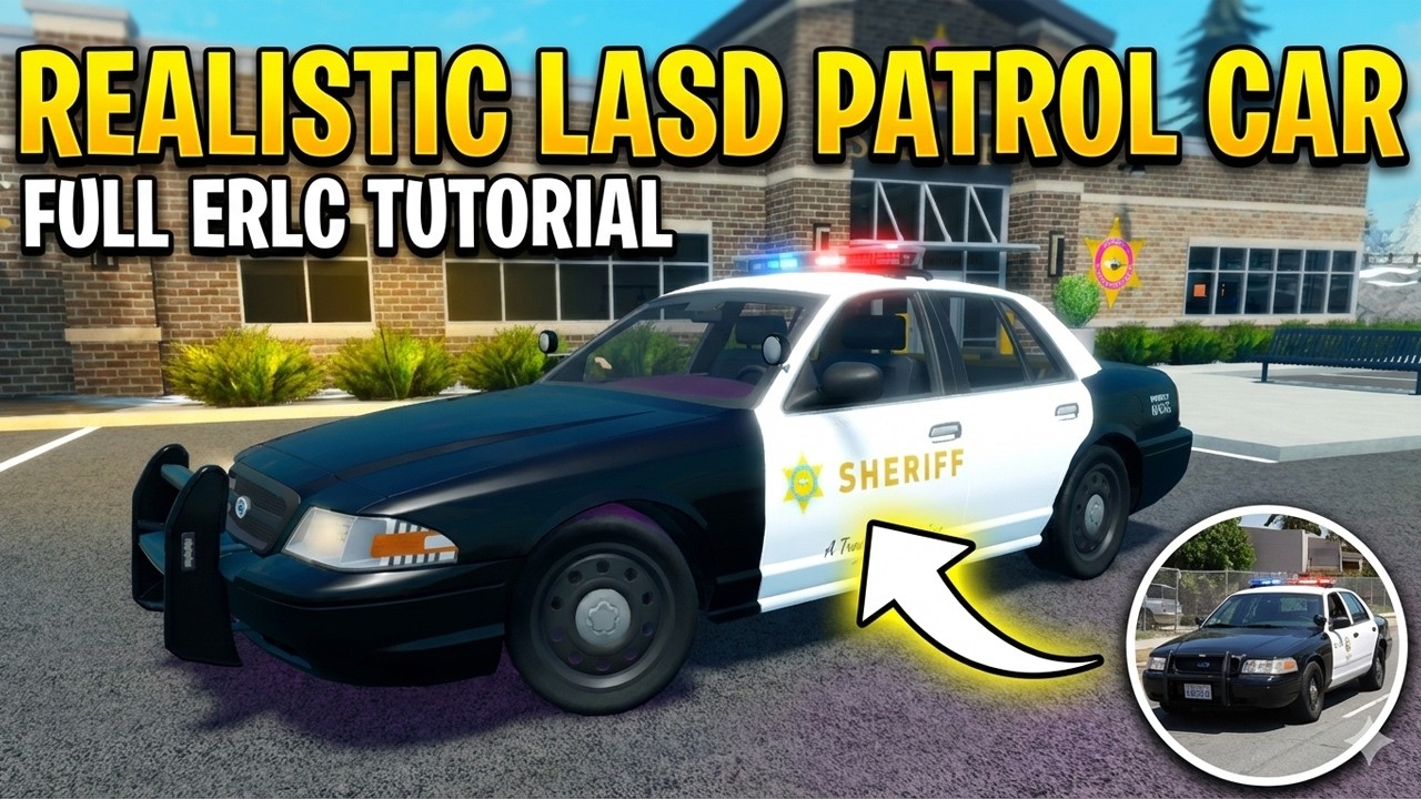 Как настроить реалистичный автомобиль LASD в ERLC (Roblox)