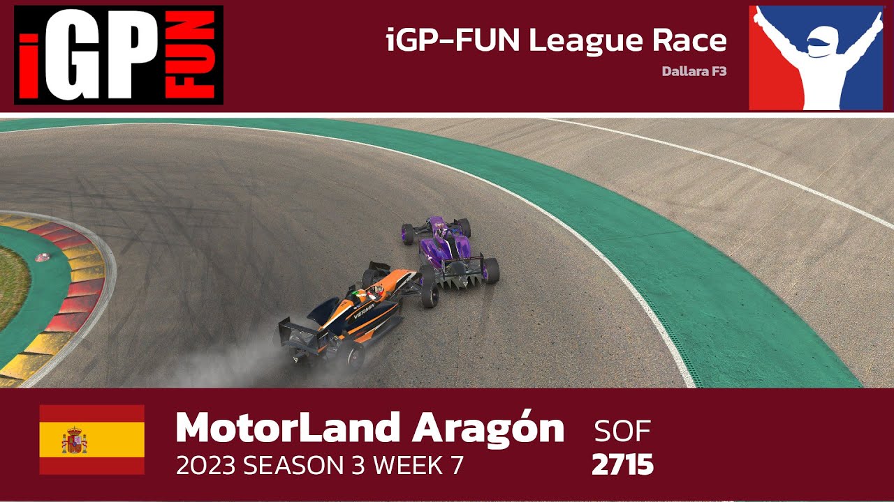 Igp Racing Conquering the Unknown: Thrilling F3 Race at Ciudad del Motor de Aragón ...