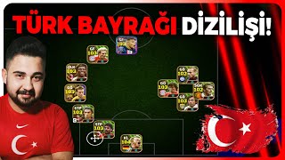 TÜRKİYE BAYRAĞI DİZİLİŞİ İLE OYNADIM!  TÜM MİLLİYETÇİ DUYGULARIMLA SAVAŞTIM! EFOOTBALL 2024 MOBİLE