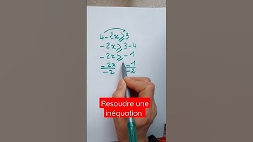 Résoudre une inéquation du 1er degré à une inconnue