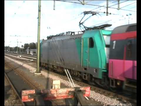 NMBS Traxx loco 2836 with IC Brussel @ Roosendaal, Netherlands