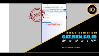 cara membuka simulasi CAT BKN go id CPNS 2018 menggunakan HP Handphone smartphone