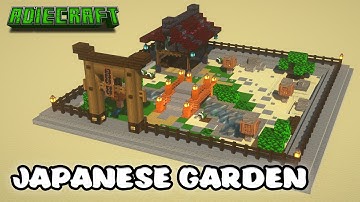 Minecraft Japanese Garden TUTORIAL - How to build a Japanese Zen Garden in Minecraft - Peace Garden