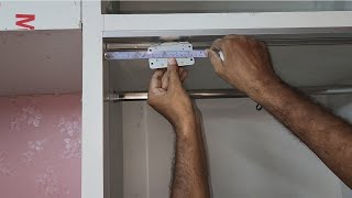 Sliding doors wardrobe में! channel कैसे लगाते हैं? // How do the sliding doors channel install screenshot 5