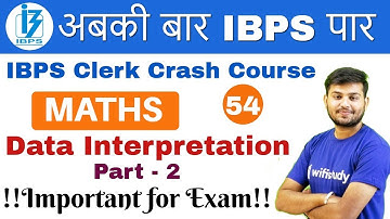 2:00 PM - IBPS Clerk 2018 | Maths by Sahil Sir | Data Interpretation