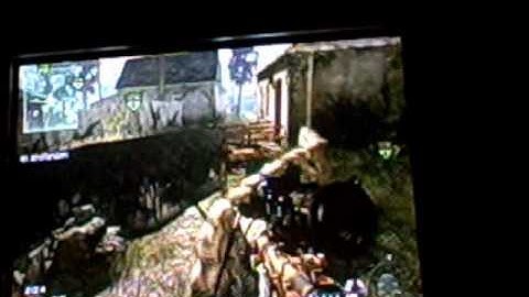 MW2 : No Scope HEADSHOT ACROSS OVERGROWN!