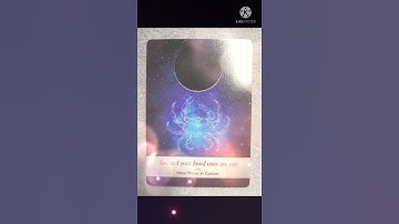 New Moon in Cancer | Moonology Oracle Card