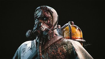 Zombie Laboratory worker (Adobe Substance 3D Stager)