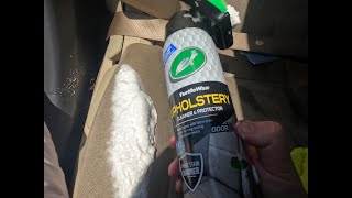 How To Use Turtle Wax Upholstery Cleaner   Product Review