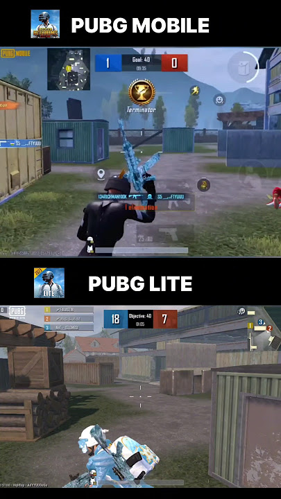 PUBG MOBILE  vs  PUBG LITE 😱 #pubgmobile #pubglite
