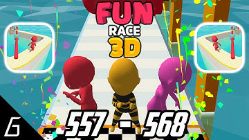 Fun Race 3D | Gameplay Walkthrough | Level 557 - 568 + Bonus (iOS, Android)