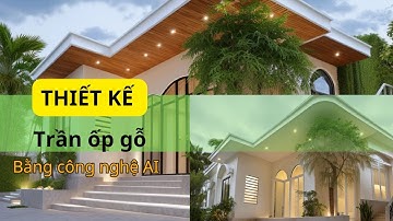 Trần ốp gỗ- Sử lý vật liệu bằng công nghệ A.I #seaart #stablediffusion #xaydung #caitaonhacap4