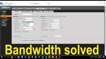 Dahua IP camera camera not displaying (streaming) – bandwidth exceeded on NVR.