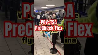 TSA PreCheck = Main Character Mode | #travel #travelvlog #chinatravel #pov #travelshorts