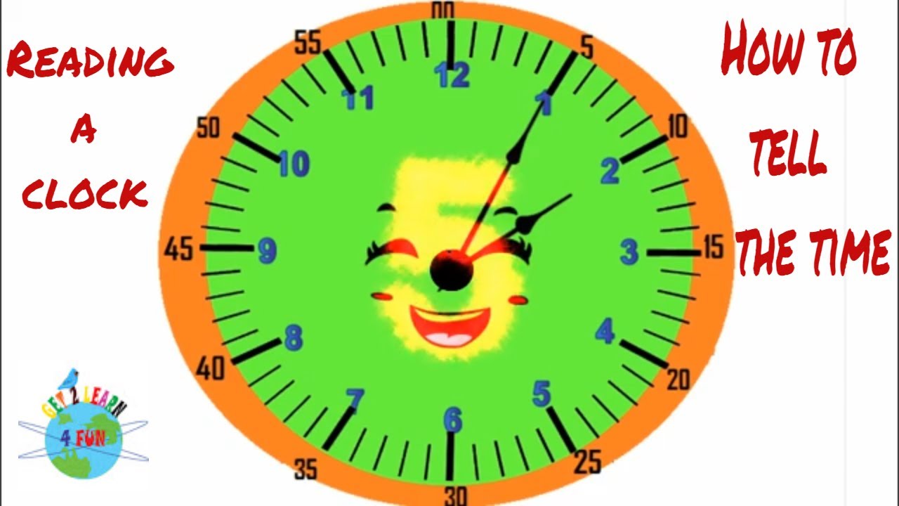 How to tell the time.How to read the clock YouTube