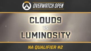 CLOUD9 vs LUMINOSITY - Map 1 - Numbani (Overwatch Open - NA Qualifier #2)