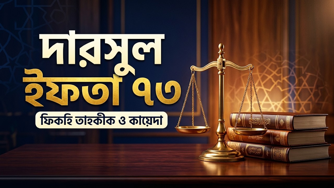 দারসুল ইফতা – ক্লাস নং ৭৩ | ১৩ সেপ্টেম্বর ২০২৬ | মারকাযুদ্ দুরুস ইফতা ৭ম বর্ষ