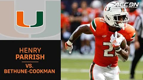Miami's Henry Parrish Jr. Scores 3 Times In Debut