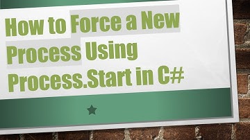 How to Force a New Process Using Process.Start in C#